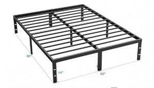 Warehouse Iron Durable Living Room Hotel Metal <b>Platform</b> Adjustable Customizable Modern Bedroom Furniture <b>Bed</b> <b>Frame</b> King Size - Product Image 4