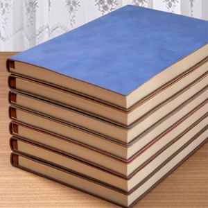 New Vintage Solid A5 Size Sheepskin Leather Hardcover Gift Notebook 100 Sheets Multi-Color Mixed Batch Custom Printing <b>Sewing</b> - Product Image 2