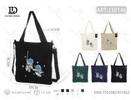 Borsa a Tracolla in Tela con Stampa Cartoon e Chiusura a Cerniera per Tutte le Stagioni, Borsa da Donna - Product Image 1