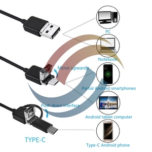Meracly 5,5/7mm Drei-in-Eins-Industrie endoskop für Pipeline-Kfz-Klimaanlagen Motor test Mobiltelefon - Product Image 3