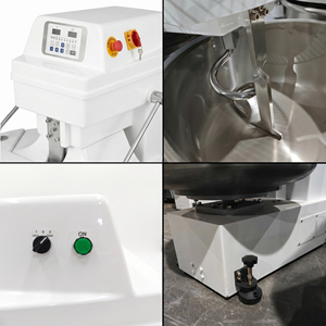 Mezcladora de Masa de Alta Resistencia de 50 kg/80 L, Máquina Mezcladora de Harina Automática Programable con Protector de Seguridad Integrado para Uso en Panadería - Product Image 2
