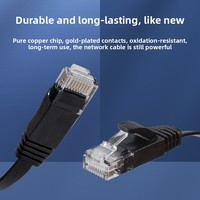 Cable de Conexión LAN Cat6 UTP de 26 AWG con Ethernet de Alta Velocidad, Cable de Red Flexible RJ45 para Router y Switch de Oficina