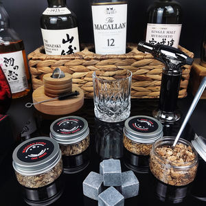 Kit fumeur en bois durable 2023, best-seller, avec <span class=keywords><strong>copeaux</strong></span> de bois, torche au butane, ensemble fumeur à cocktail en métal, facile à nettoyer, pour whisky - Product Image 5