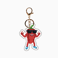 Vente en gros de porte-clés en acrylique imprimé 2D à motif de dessin animé 'Steal a Brainrot Jandel', breloques de jeu pour sac à dos
