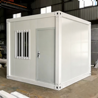 Maison conteneur démontable à faible coût de transport, dortoir préfabriqué portable, bureau de chantier, camp de travailleurs, maison personnalisée en panneaux sandwich