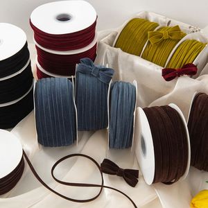 Ruban en velours rétro de haute qualité, multi-tailles, double face, pour la fabrication d'accessoires pour cheveux, 50 yards/rouleau - Product Image 1