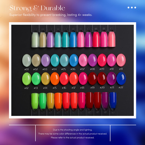 JTING HEMA TPO Free, Gel Constructor de Uñas en 22 Colores Neón, 15ml, Proveedor de Uñas, Marca Privada, Gel de Extensión de Uñas, OEM/ODM, Gel Polish al por Mayor - Product Image 2