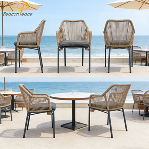 <span class=keywords><strong>Chaise</strong></span> de <span class=keywords><strong>bar</strong></span> pour <span class=keywords><strong>terrasse</strong></span> en extérieur, cadre en métal aluminium, <span class=keywords><strong>chaise</strong></span> de jardin en rotin avec coussin pour café et restaurant - Product Image 2