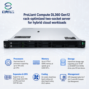 เซิร์ฟเวอร์แร็ค P72175-B21 ProLiant DL360 G12 1U 2P Intel Xeon 6520P พร้อมสต็อก 8SFF CTO - Product Image 1