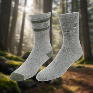 Calcetines de Bota para Hombre Timberland, Gris Castle Rock, con Rayas, Absorbentes de Sudor, Tejidos, Casuales, para Otoño - Product Image 2