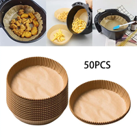 Papier sulfurisé jetable écologique de haute qualité pour friteuse à air, anti-roulement, imperméable, résistant au four, idéal pour sandwichs et sushis