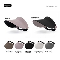 Topi Pelindung Matahari Satu Bagian Tanpa Jahitan, Anti-UV, Bahan Nilon Sutra Es, Dapat Disesuaikan, untuk Olahraga Luar Ruangan