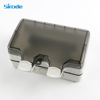 Boîte étanche de haute qualité - IP66, matériau ABS durable, adapté à l'électricité extérieure, interrupteur et prise 146*88, installation facile