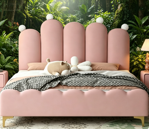 Lit <span class=keywords><strong>pour</strong></span> enfants sur mesure haut de gamme Chine Chicheng <span class=keywords><strong>pour</strong></span> garçons et filles, lit canapé, tailles spéciales, cadre en bois de pin, cuir confortable - Product Image 5