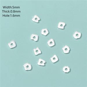 <span class=keywords><strong>925</strong></span> in <span class=keywords><strong>argento</strong></span> Sterling 5*0.8mm forma irregolare foglio distanziatore perlina accessori gioielli da te - Product Image 1