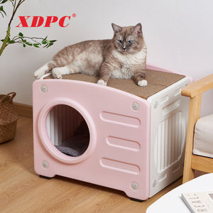 Plastik moda Pet kapalı rahat kedi Housel imalat toptan evcil hayvan kafesi - Product Image 6