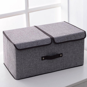 High Quality Linen <b>Clothes</b> <b>Storage</b> <b>Box</b> Household Toy <b>Storage</b> <b>Box</b> <b>Clothes</b> <b>Storage</b> Basket Foldable Organizing <b>Box</b> with Handle - Product Image 4