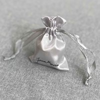 Sac à bijoux en satin souple personnalisé pochette cadeau sac de rangement sacs pour voyager bagues colliers bracelets