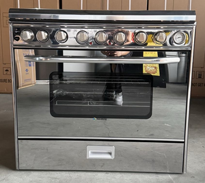 Four à convection intelligent à gaz à 6 brûleurs, autoportant, en acier inoxydable, pour usage domestique et en camping-car, classe A en matière d'efficacité énergétique - Product Image 2