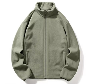 2024 High Quality Wholesale Thick Zip Men Winter <strong>Jackets</strong> Custom Men Outdoor <strong>Grey</strong> Soft Shell <strong>Jackets</strong> <strong>Fleece</strong> <strong>Jacket</strong> Without Hood - Product Image 5