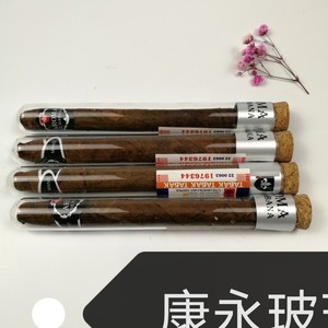 Cigar <b>Tube</b> 18x180 <b>Plastic</b> With Cork Stopper For Cigar Storage - Product Image 3