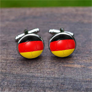 メンズアースファッションフレンチシャツボタンカフリンクスワールドカップ宝石アクセサリー卸売ファッションカフスリンクス & ネクタイクリップ - Product Image 5
