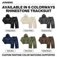 Ensemble de survêtement rétro pour homme style urbain, été, avec rayures sérigraphiées personnalisées, strass, pantalon évasé et fermetures éclair, 100% coton