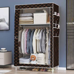 خزانة ملابس محمولة لغرفة النوم عالية الجودة قابلة للطي من القماش، رف تخزين وخزانة ملابس قائمة بذاتها - Product Image 2