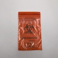 Zip Lock Biohazard élimination des déchets taille personnalisée spécimen sac en plastique