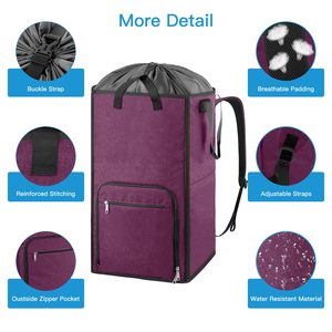 Sac de transport pliable pour linge sale, idéal pour les dortoirs universitaires – Panier à linge portable - Product Image 2