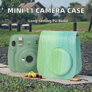 Étui pour appareil photo instantané Lerp&Customize Design compatible avec <span class=keywords><strong>Instax</strong></span> <span class=keywords><strong>Mini</strong></span> <span class=keywords><strong>8</strong></span>/9/11/12/13 avec poche et bandoulière réglable - Product Image 2