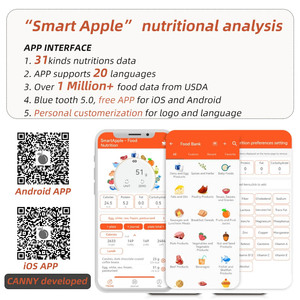 Báscula de Cocina Inteligente Electrónica Multifunción Personalizada, Báscula Digital para Alimentos de 5 kg con Calculadora Nutricional - Product Image 4