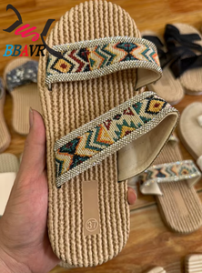 Ofertas de Fábrica con Descuentos en Inventario, Sandalias de Mujer con Suela Ligera de Espuma, Pantuflas Planas - Product Image 5