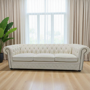 अनुकूलित लक्जरी आधुनिक डिजाइन असबाब मखमली सोफे सेट 123 चेस्टरफील्ड लिविंग रूम काउच होटल कार्यालय प्रतीक्षा कक्ष - Product Image 4