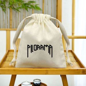High Quality GOTS Certified Biodegradable Custom Logo Printed Mini Nature Color Eco Friendly Cotton Candle Pouch Gift Jewelry - Product Image 6
