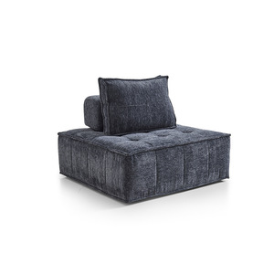 Sofá Seccional Moderno de <span class=keywords><strong>Una</strong></span> <span class=keywords><strong>Plaza</strong></span> con Acabado en Cuero, Forma Rectangular, Madera para Sala de Estar, Hoteles, Villas - Product Image 5