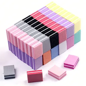 50 pièces de limes à ongles professionnelles miniatures, grain 100/180, pour manucure, soin des ongles, ponçage et polissage, accessoires et outils - Product Image 2