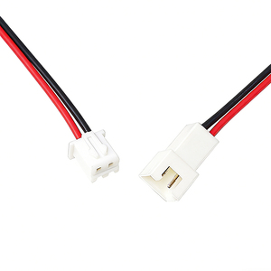 Hoge kwaliteit 2P batterijconnector kabel rood zwart draadkabelboom voor RC model LED verlichting 3D printer kleine DC motor DIY project - Product Image 5