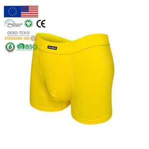 Sous-vêtements pour hommes personnalisés, style quotidien, en viscose unie, sans couture, confortables, caleçons, boxers, logo personnalisé, flexibles - Product Image 1