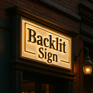 Panneau d'affichage rétro-éclairé pour boutique de plein air 3d enseigne LED rétro-éclairée personnalisée pour entreprise - Product Image 1