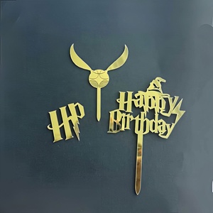 Birthday Acrylic <strong>Cake</strong> <strong>Decoration</strong> Set - Boys' Birthday Party Supplies <strong>Cake</strong> <strong>Decorations</strong> Topper - Product Image 5