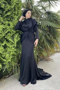 MOTIVE FORCE 2023 all'ingrosso moda sera donna borsa lunga Hip gonna a coda di pesce abito in raso donna abiti da sera musulmani - Product Image 3