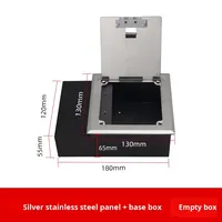 Enchufe de descarga Universal de cobre a prueba de agua para UE/Reino Unido, diseño empotrado, enchufe de suelo de elevación, Cable de caja de suelo de Metal 16A 110-250V IP20