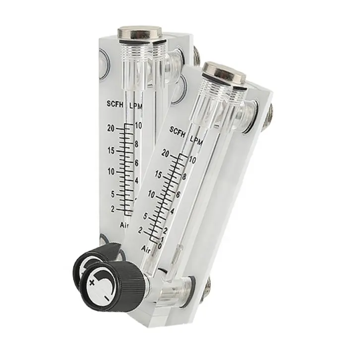 Ressea co2 Gas Water Liquid Glass tube flow meter Pipe rotameter unit