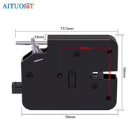 Casier intelligent avec serrure électronique DC12V/24V pour casier à colis, distributeur automatique, serrure magnétique électronique, serrure de porte de placard intelligente