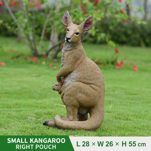 Fabricante de Esculturas de Canguros de Fibra de Vidrio, Estatua de Animal Realista Personalizada para Exhibición en Zoológicos, Parques de Vida Silvestre, Safari y Parques Temáticos - Product Image 3