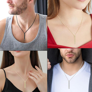 Hỏa Táng đồ trang sức bằng thép không gỉ Mặt Dây chuyền vòng cổ xương Tro Bộ nhớ xi lanh kỷ niệm của nam giới và phụ nữ đồ trang sức vòng cổ - Product Image 6