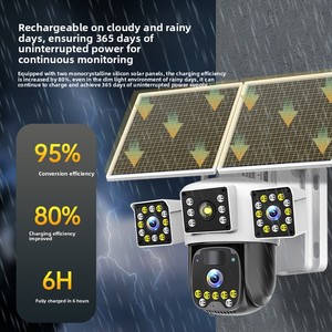 Home Security <b>Camera</b>-Wireless Battery-Powered Solar-Powered Outdoor <b>Camera</b> Remote Mobile Access <b>Night</b> <b>Vision</b> 360-Degree Coverage - Product Image 1