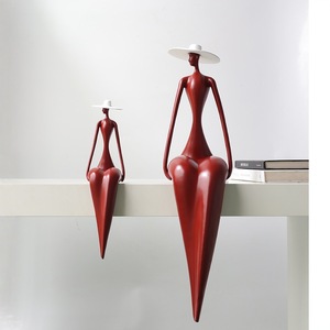 รูปปั้นสไตล์วบิซาบิ รูปคนอิตาลีท่านั่ง ดีไซน์เรียบง่ายทันสมัย เห<span class=keywords><strong>มา</strong></span>ะสำหรับตกแต่งห้องนั่งเล่นและทางเดิน - Product Image 3