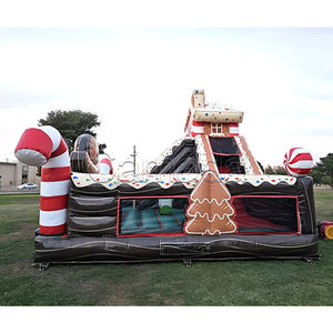 Inflable Navideño para Niños, Combo de Brincolín, <span class=keywords><strong>Casa</strong></span> de Brinco con Diseño de Pan de Jengibre - Product Image 2